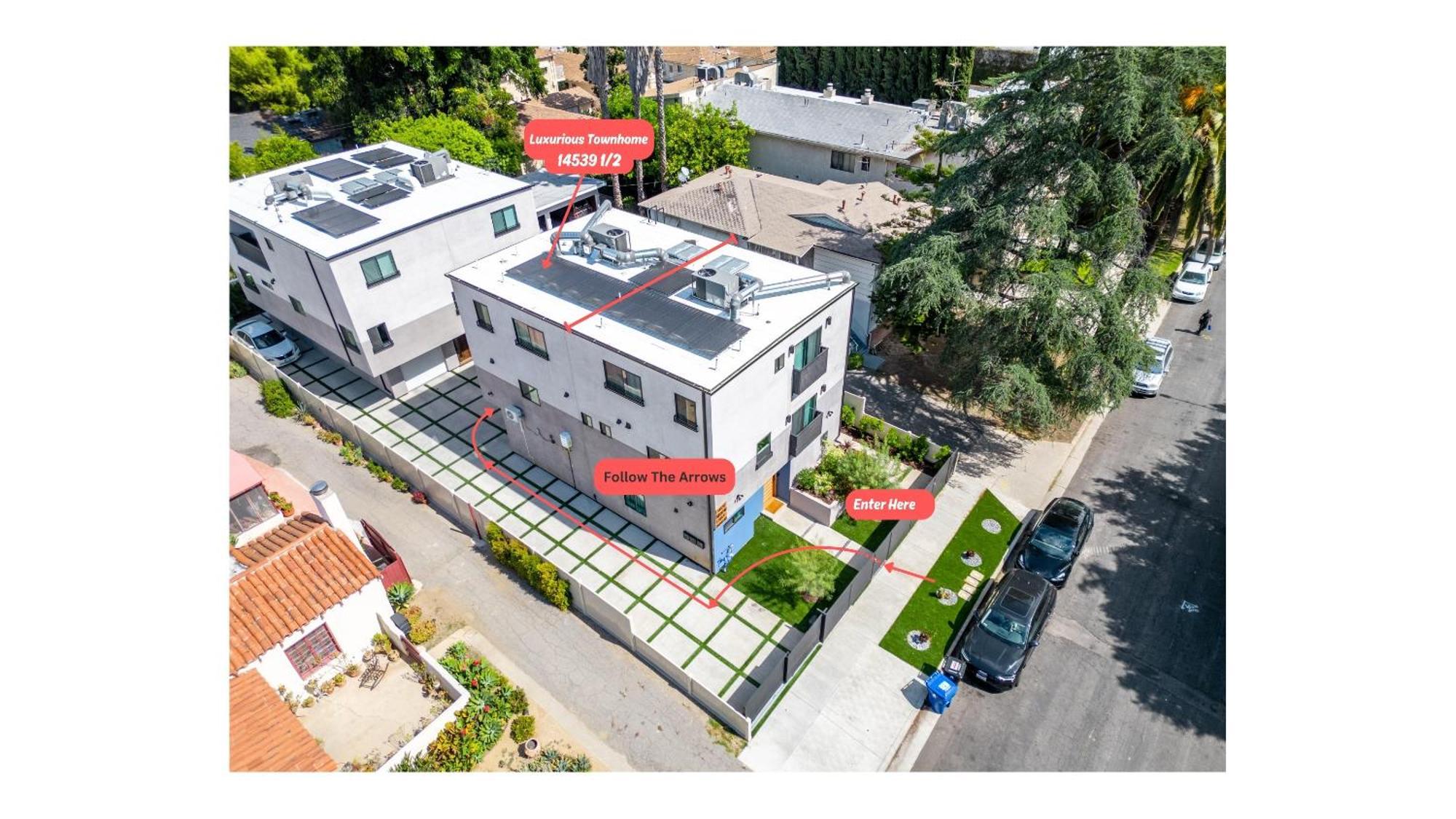 Luxurious Townhome W/3 Master Suites Gated Parking Los Angeles Esterno foto